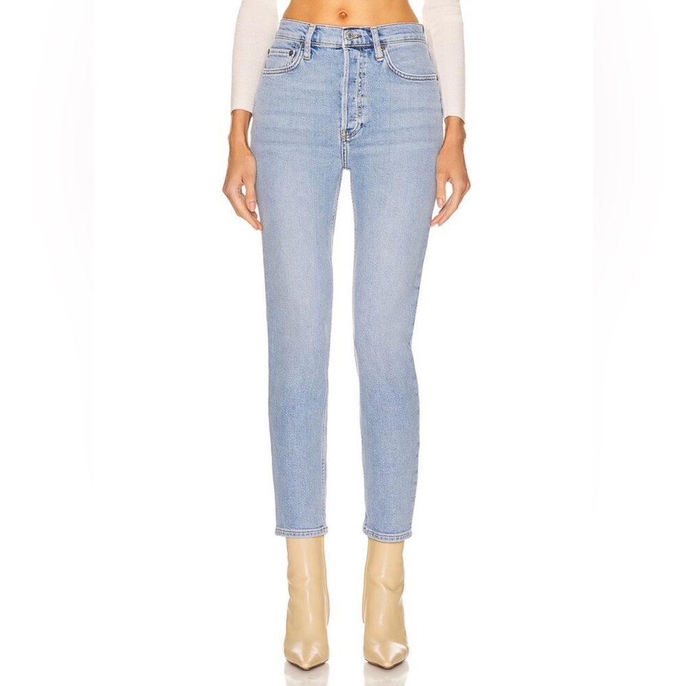 RE/DONE 90S HIGH RISE ANKLE CROP JEAN